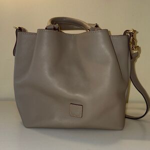 Dooney & Bourke Taupe Shoulder Bag